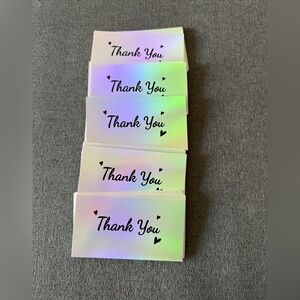 “Thank You” laser-cut cards - 50 pcs